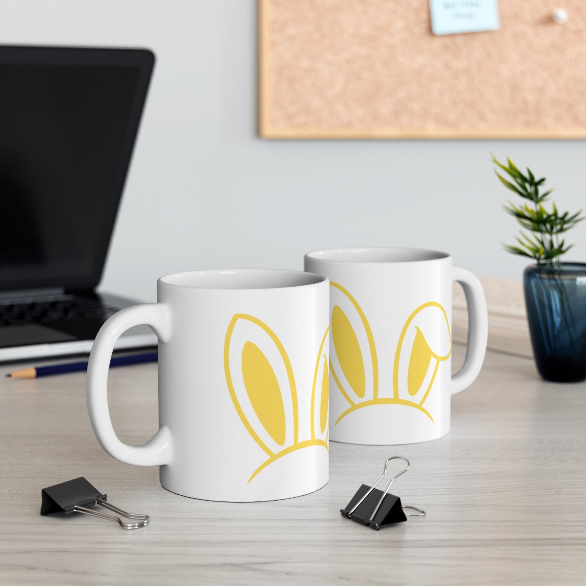 Yellow Bunny Mug 11 OZ