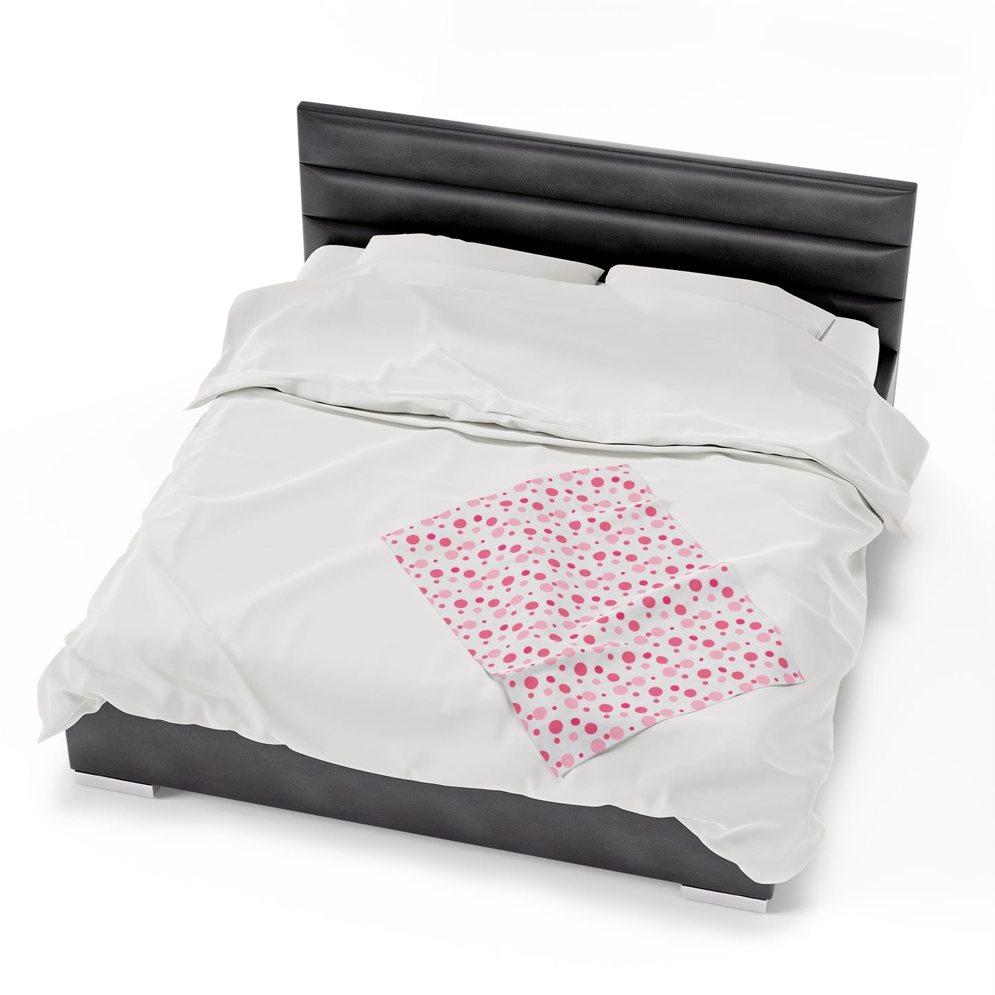 Pink Polka Dots Soft Blanket