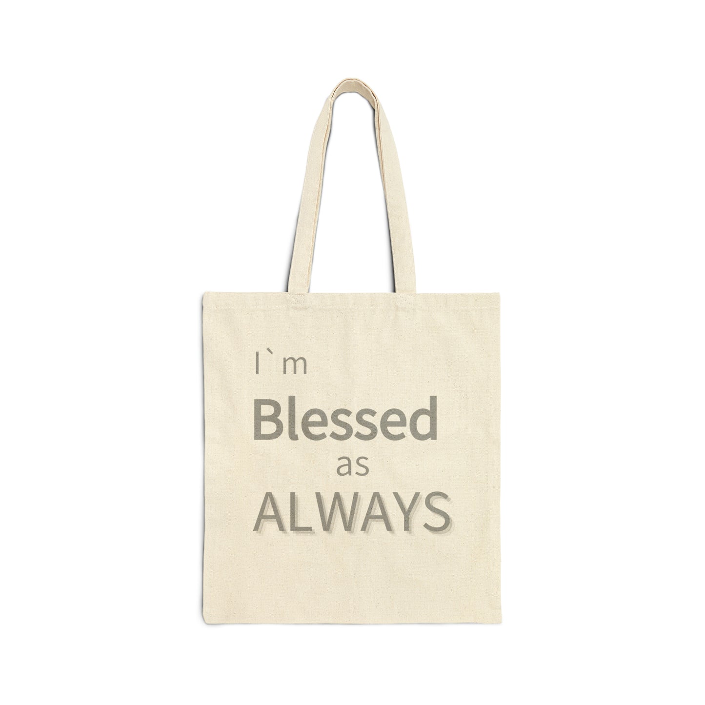 Blessed 100% Cotton Canvas Tote Bag