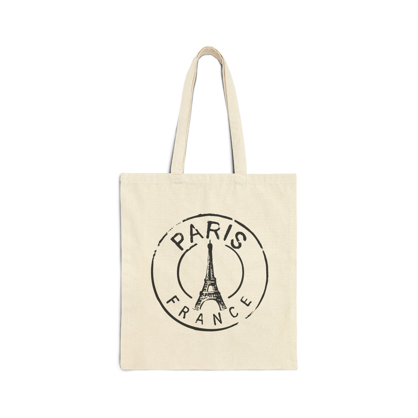 Paris 100% Cotton Canvas Tote Bag