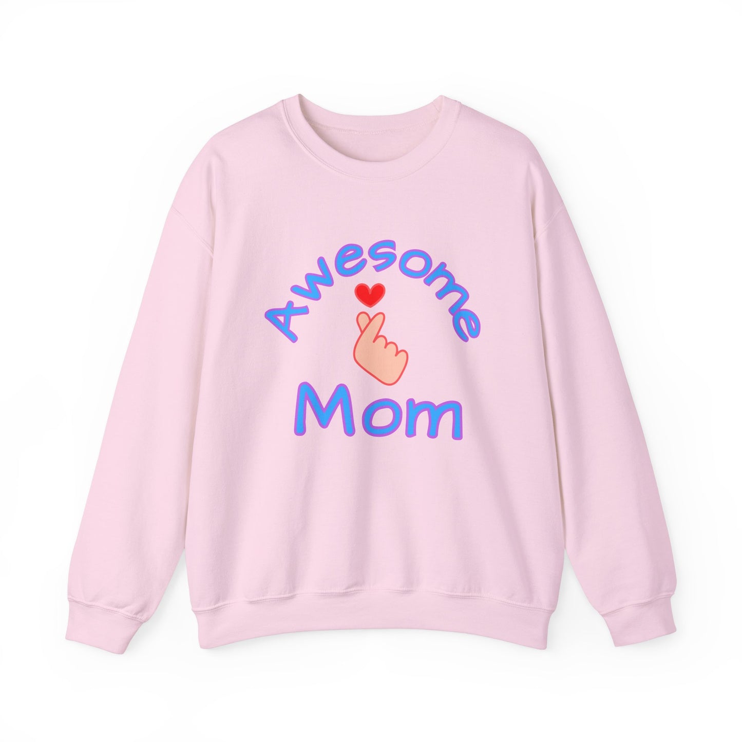 Awesome Mom Korean Finger heart Unisex Sweatshirt