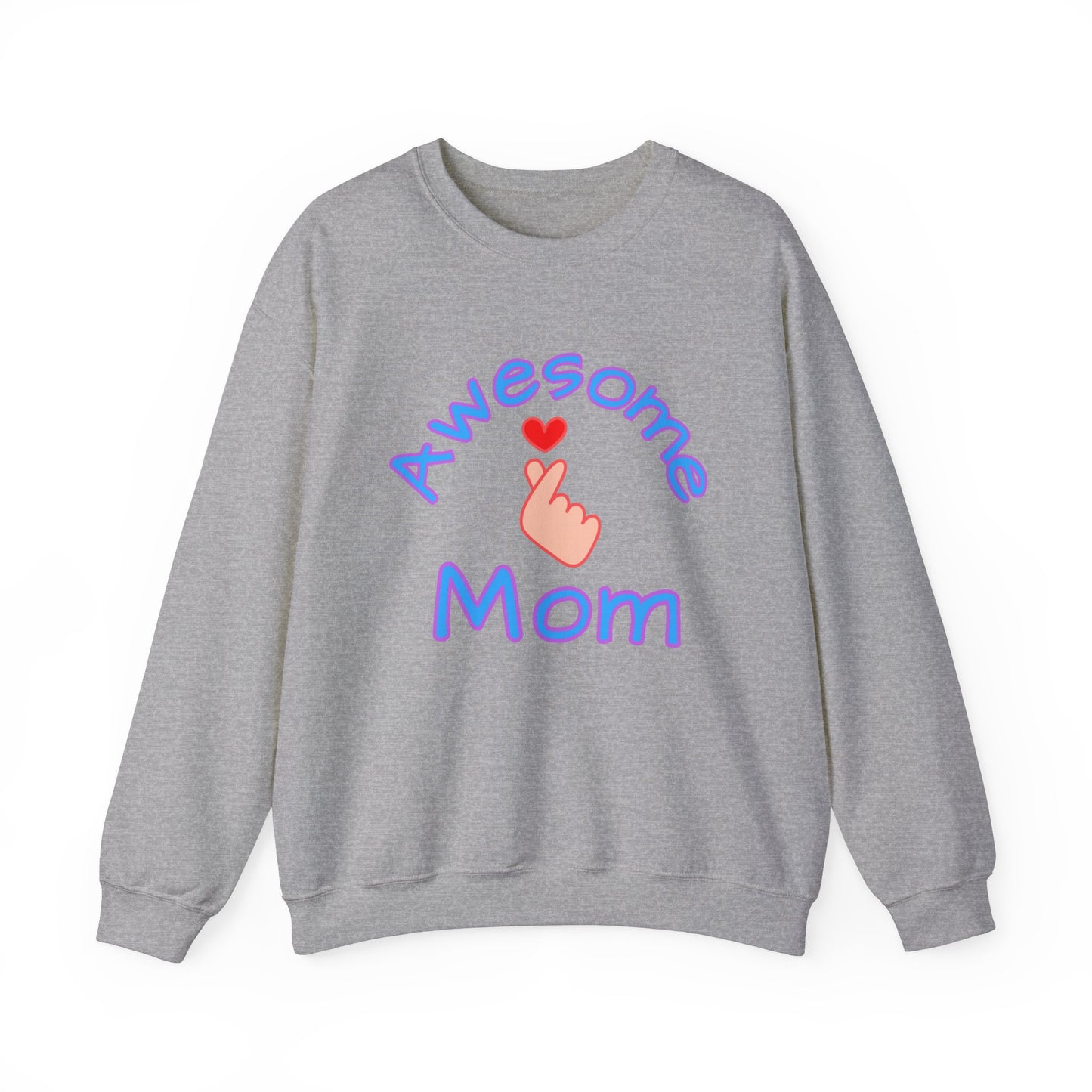 Awesome Mom Korean Finger heart Unisex Sweatshirt