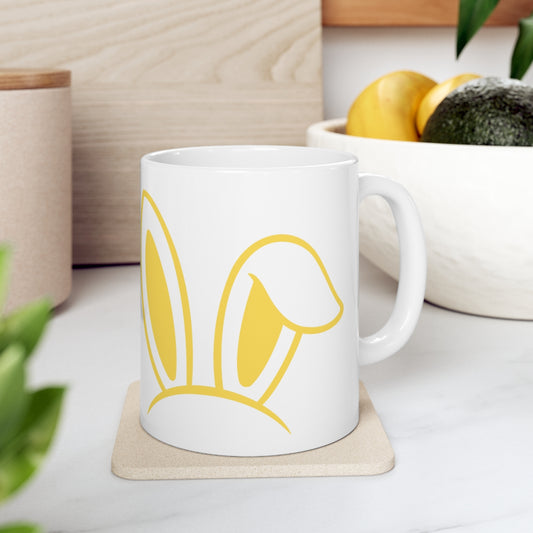 Yellow Bunny Mug 11 OZ