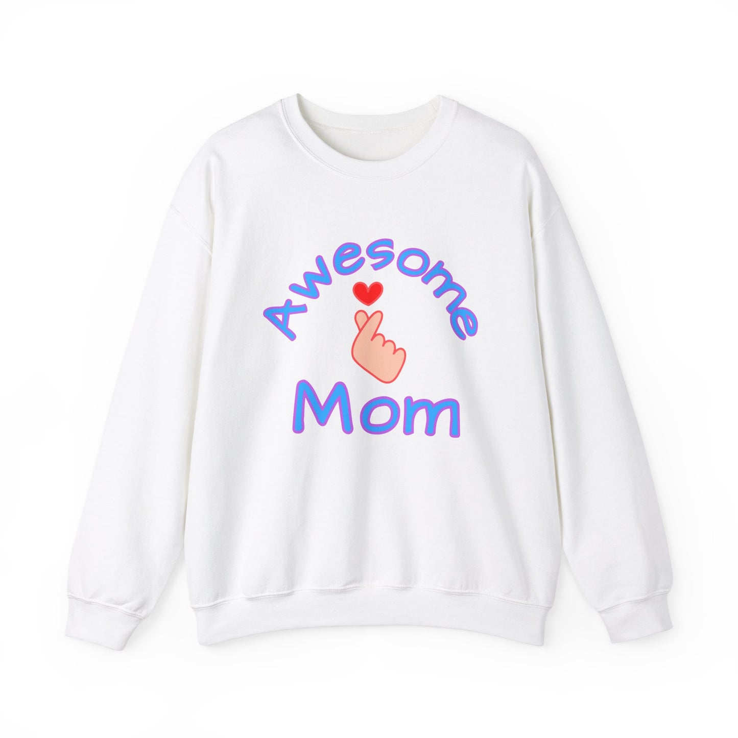 Awesome Mom Korean Finger heart Unisex Sweatshirt