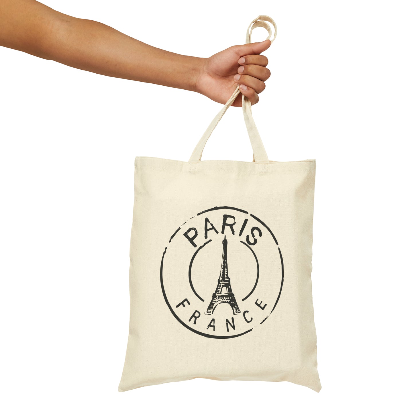 Paris 100% Cotton Canvas Tote Bag